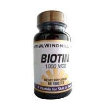 Windmill Biotin 1,000 mcg Tablets, 60 ct
