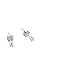 2MM Tiny Ice White Simulated Cubic Zirconia 925 Sterling Silver Solitaire Stud Post Earrings Second Hole Cartilage