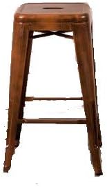 Peppermill Antiques COPPER COLOURED BAR STOOLS TOLIX STYLE METAL STOOLS
