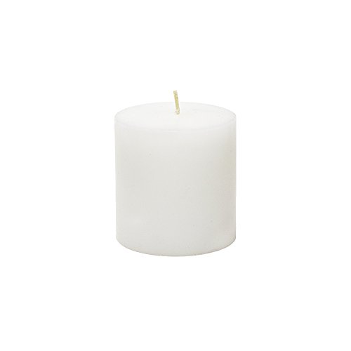 Mega Candles 1 pc Unscented Solid White Pillar Candles, Hand Poured Premium Wax Candle 3 Inch x 3 Inch, Home Décor, Spas, Weddings, Celebrations, Party, Centerpieces, Holidays, Vigils, Prayers