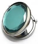 Compact Mirror Crystal Magnifying Make up Mirror