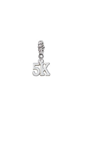 Silvertone 5K - Rope Charm Bead