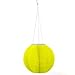 3 Solar Hanging Nylon Lanterns, Red, Yellow, and Green, 12