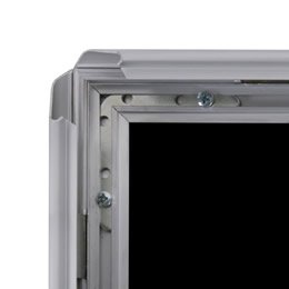 SnapeZo Movie Poster Frame 24x36 Inches, Silver 1.25 Inch Aluminum Profile, Front-Loading Snap Frame, Wall Mounting, Professional Series - Image 3