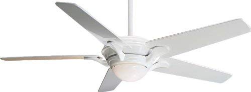 Casablanca 3811Z Bel Air Snow White 55" Ceiling Fan with Light, Wall Control with B611 Blades (Certified Refurbished)