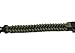 L.Store (R) Outdoor Army Style Survival Paracord Bracelet with Fire Starter, Scraper Kit- Color: Army Green Interlaced with Black (2-in-1 Pack) Paracord Survival Bracelet