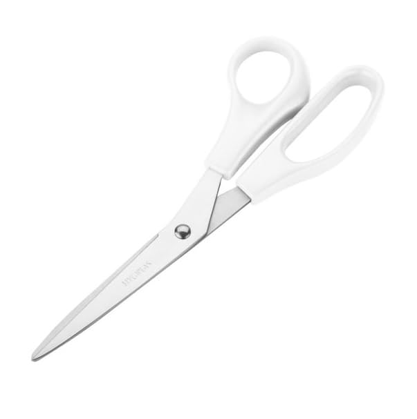 Hygiplas Kitchen Scissors White 20.5cm - Ideal for Dairy Products, Dishwasher Safe FX129