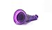Healthy Vibes Spiral Anal Dildo 6'' Soft Purple Jelly Probe For Men, Women, and Couples Phthalate-Free, Non-Toxic, Suction Cup, Strap On Compatible