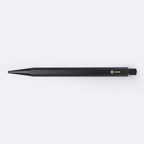 Ystudio Handcrafted Mechanical Sketching Pencil 'Brassing' in Black