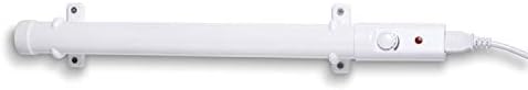 Hylite Slimline Ecoheater Tube Heater with Thermostat White 750mm 90W, 75cm