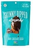 Dark Chocolate Covered Almonds, Cocoa by Skinny Dipped Almonds, Gluten Free, Low Sugar Snacks, 3.5 oz bag pack of 3