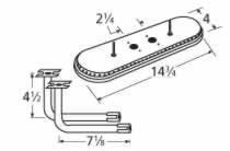 Music City Metals 15102-71112 Stainless Steel Burner Replacement for Select Gas Grill Models by Arkla, Charmglow and Others