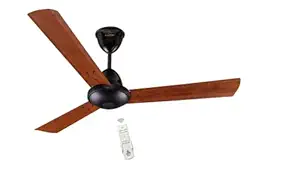 Jupiter Tricopter 3 Blades Fan With BLDC Motor (1200 mm) | Energy Efficient 5 Star Energy Saver | High Speed Decorative Ceiling Fan Remote Controlled (Wooden M)