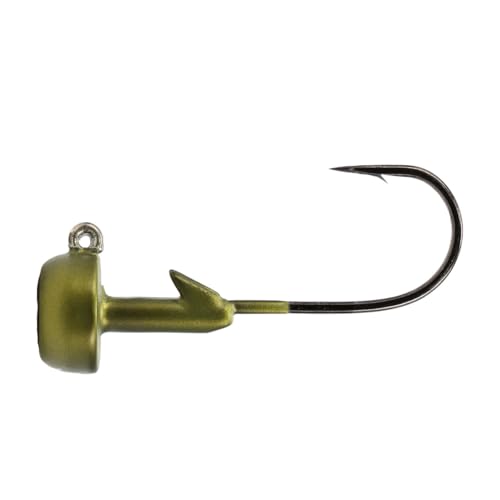 NORTHLAND TACKLE Tungsten NEDSTER - 2/Card - 1/8OZ - 2/0HK - Matte Green Pumpkin