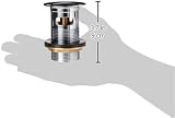 Bristan W BASIN10 C Chrome Basin Clicker Waste Round Slotted Solid Brass view 6