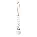 Ryan & Rose Beaded Pacifier Mini Cutie Clip (White, Quinn)
