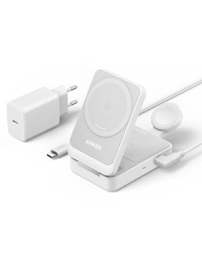 Anker MagGo 3-in-1 Ladestation, Qi2 zertifizierter 15W... en promo sur Amazon