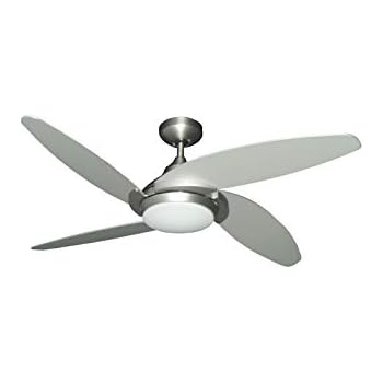 Troposair Tuscan 52 Satin Steel Contemporary Ceiling Fan With Led