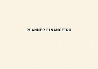 Livro Planner financeiro