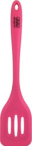 JeeJyeJoe Silicone Slotted Turner Spatula - Spirited Flamingo (Pink/Red)