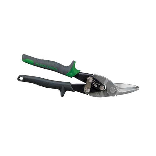Klein Tools 1201R Metal Shears, Aviation Snips, Right Curvature