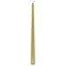 Mega Candles 12 pcs Unscented Gold Taper Candles, Hand Poured Wax Candle 12 Inch x 7/8 Inch, Home Décor, Wedding Receptions, Centerpieces, Birthdays, Celebrations, Romantic Events, Holders