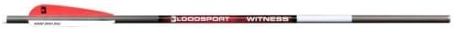 BLOODSPORT Witness Precise Durable Carbon Hunting Arrow for Crossbow - 325 Grains|300 Spine|.003" Straightness|.300" I.D.|.344" O.D.|6 Pack
