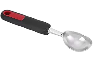 Metal Ice Cream Scoop with Comfortable Handle Antifreeze Ice Cream Scoop Spoon Non-Slip Ice Cream Scooper with Hanging Hole
