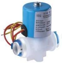 Realgoal 12V 1/4" Inlet Feed Water Solenoid Valve with Quick conncetor for RO Reverse Osmosis Pure Filter System