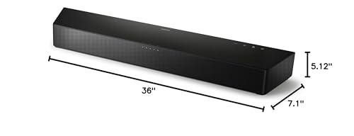 PHILIPS B5706 2.1-Channel Soundbar with Built-in Subwoofer, Stadium EQ Mode