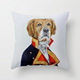 18 x 18 inches / 45 by 45 cm dogs throw pillow case ,both sides ornament and gift to home,saloon,kids girls,couch,adults,relatives