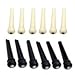 Ioffersuper 6pcs Ebony Bridge Pins Black For Acoustic Guitar Accessories Quality Replacement white
