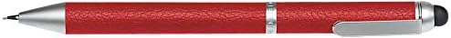 Fedon 1919 Mina-Charm Aluminium Mechanical Pencil, Silicone Soft Tip for Smartphones and Tablets, Pen Refill 0.7 mm, BlackBerry