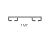 Garage Door Weather Seal Retainer - Flat Length: 4-55" Lengths, Size: 1-5/8" Aluminum