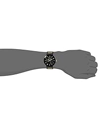Bulova - Reloj de pulsera para hombre (1.772 in, acero inoxidable), color negro
