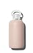 bkr Little Smooth Teddy - 16oz - Glass Water Bottle - Opaque Blushed Light Chocolate Milk - Dishwasher Safe - Removable Silicone Sleeve - BPA Free, 3 Piece Set