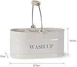 Garden Trading Original Wash Up Sink Caddy Chalk Steel 3 Compartment Kitchen view 7
