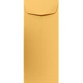 LUXPaper #11 Policy Business Envelopes | 4 1/2" x 10 3/8" | Brown Kraft | 28lb. Text | 50 Qty