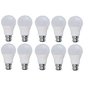 Urban King SRL Base B22 Eco-Smart 9-Watt LED Bulb (Pack of 10, Cool White)
