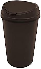 Easy Shopping Touch Bin 45L Black 45 Litre Top Lid Non Slip Base Removable view 3