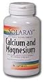 Solaray Calcium and Magnesium AAC Capsules, 180 Count