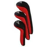 Stealth Golf 1-3-5 Club Cover Set - 10 Colors Available (Red)