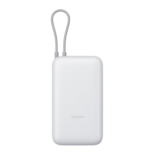 22.5W Power Bank 20000mAh (Integrated Cable) Gris Claro
