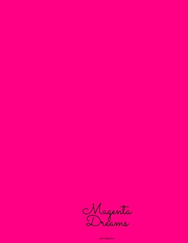 Magenta Dreams Notebook: 120 Page Lined Notebook - Matte - Warm Pink Solid Color Design Journal Large (8.5 x 11)