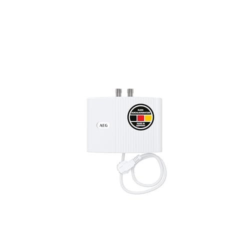AEG MTH 350 189554 Small Hydraulic Water Heater for Hand Washbasin 3.5 kW Ready to Plug Pressure-Free