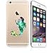iPhone 7 , Artistic Paint Anime Flexible Silicone Case Bumper for Apple Clear Cover - Colorful Mermaid