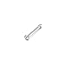 7ZACC Tiniest Nose Ring Bone Swarovski Crystal Nose Bone (Clear)