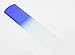 Genuine Czech Cobalt Blue Crystal Glass 6 1/4 inch Spa Bar Slab Foot File