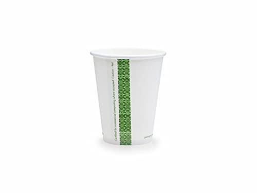 Vegware LV-8 Hot Cup, 8 oz., White (Pack of 50)