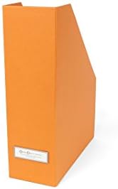 Bigso Viktoria Magazine Thin Label Frame Organizer, Orange